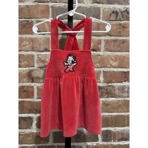 Disney Minnie Mouse Girls Size 6/9 Month - Corduroy Dress -‎ Christmas🌲🌲 Baby